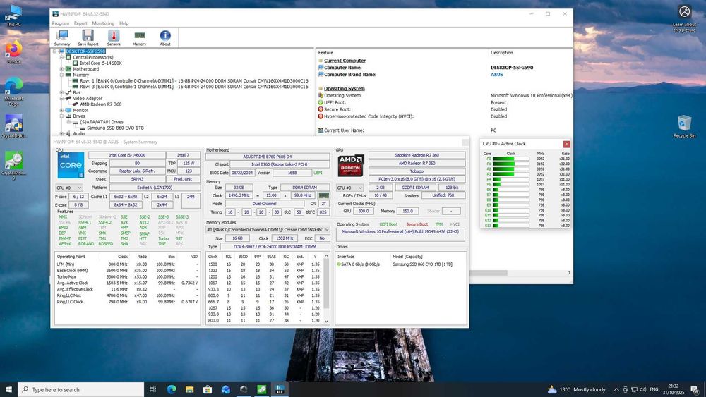PC i5 14600k, 32GB, SSD 1TB