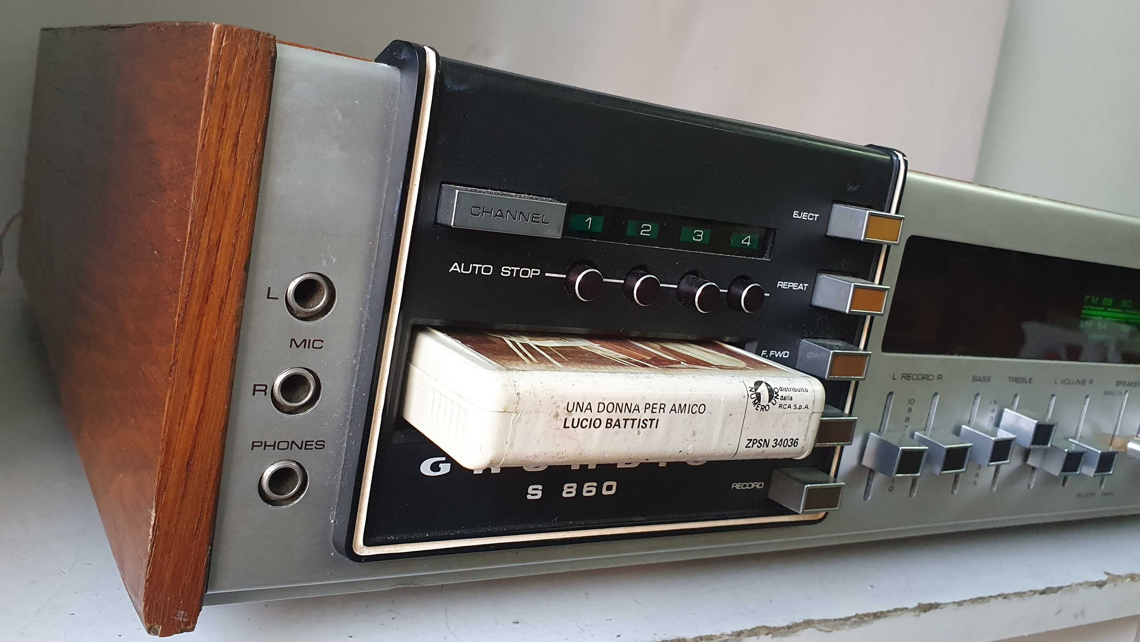 Grundig S 860 muzica 8 track deck amplituner vintage muzica