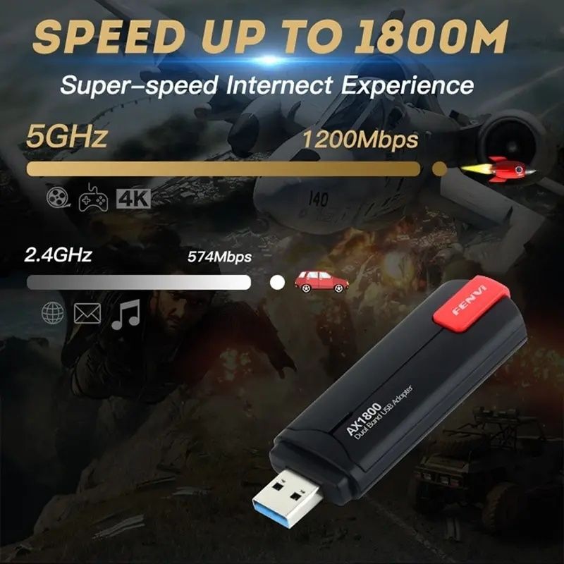 Adaptor USB WiFi 6  -  1800 Mb/s
