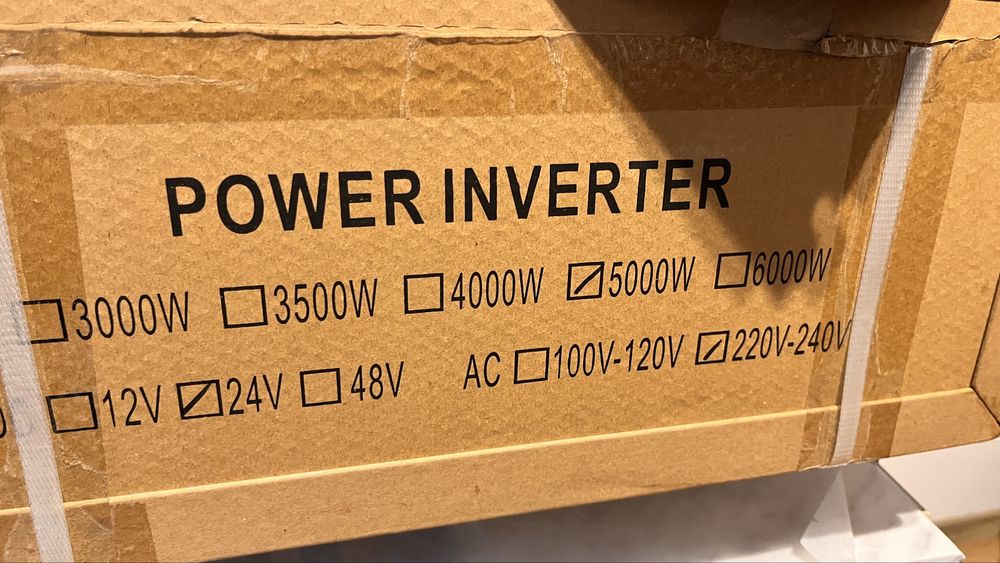 Invertor 5000w/10.000w peak 24V