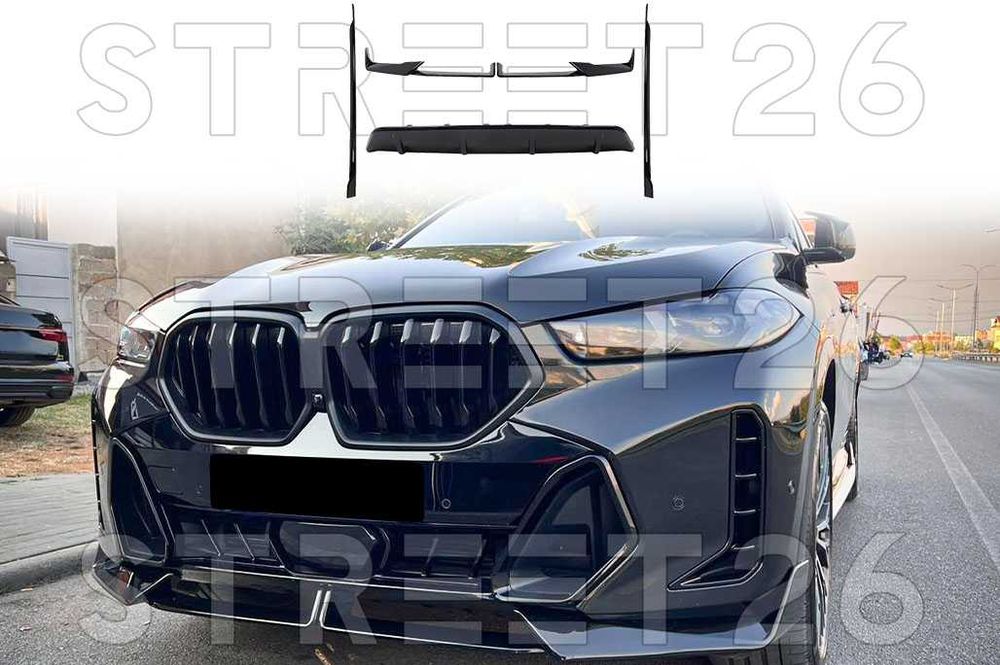Pachet Exterior Aero BMW X6 G06 LCI (2024-up) M Sport Negru Lucios