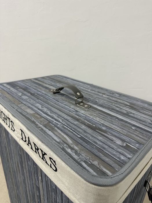 Кош за пране HOMCOM, бамбуков, 100L