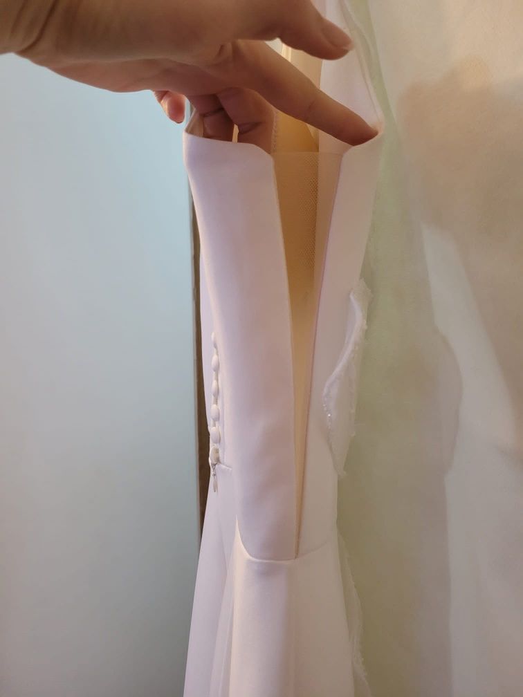 Rochie de mireasa nunta mire costum alb alba petrecere cadou