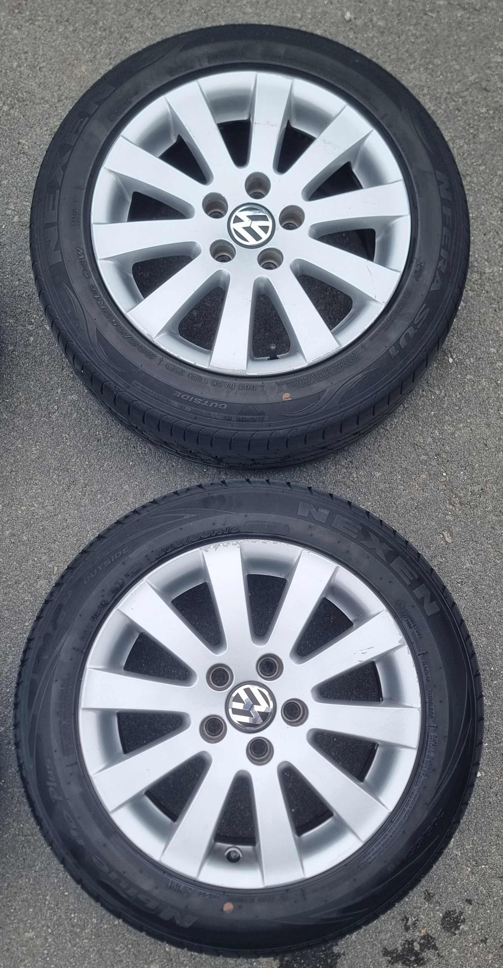 Джанти 5х112, 16 цола с гуми 205 55 16 за  VW, Audi, Фолксваген, Ауди