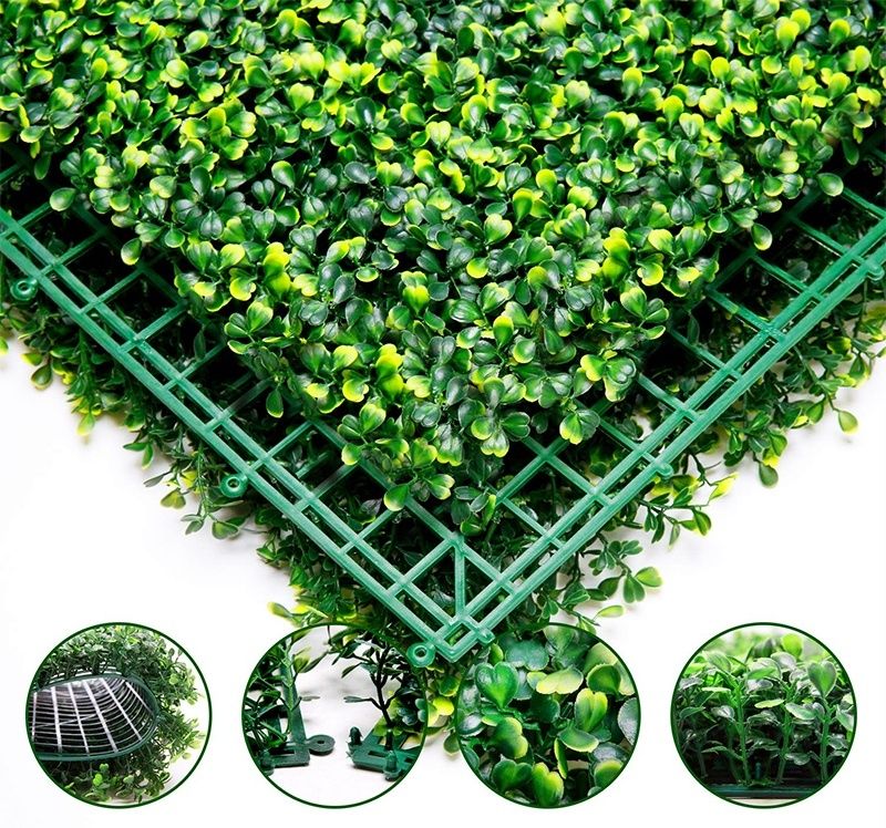 Panou decorativ artificial buxus covor meriso protectie UVr