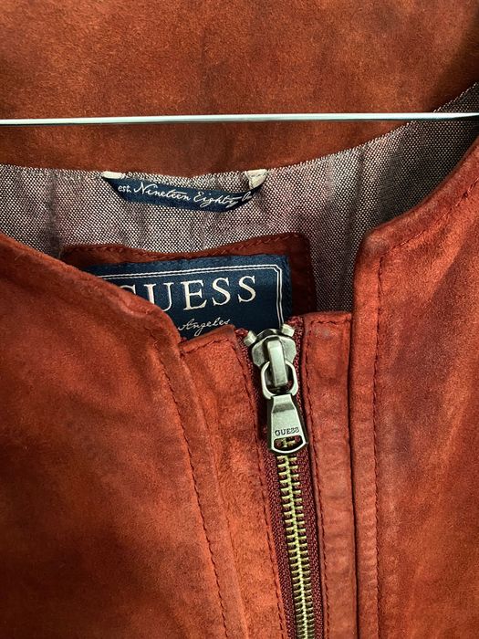 Geaca din piele naturală, Guess, pt. femei