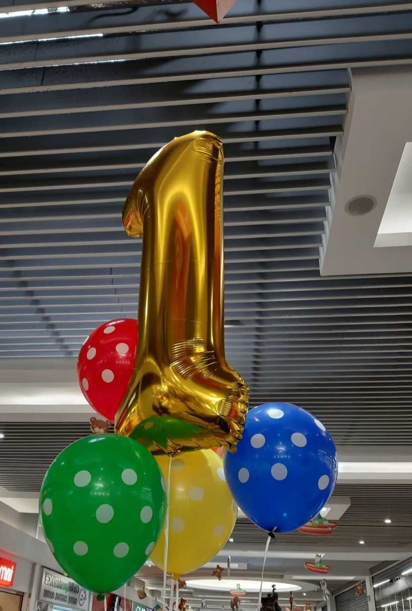 Balon folie cifra 1 an