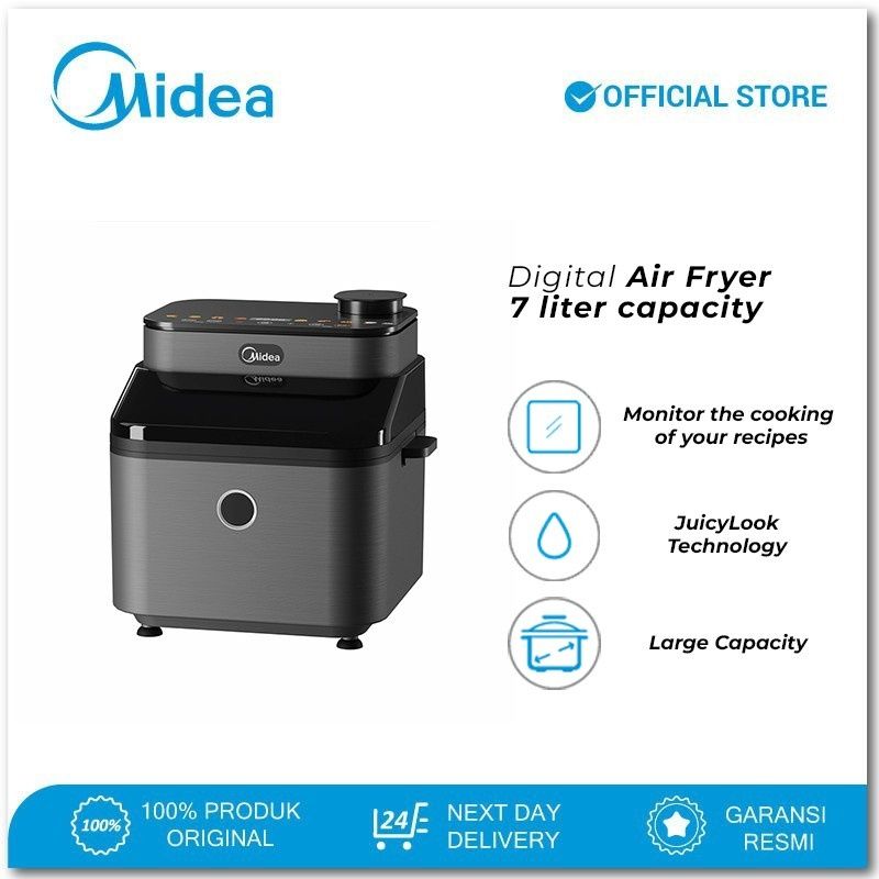 Еър Фрайър Midea DualTaste Air Fryer MF-CY75C2 – 7L капацитет