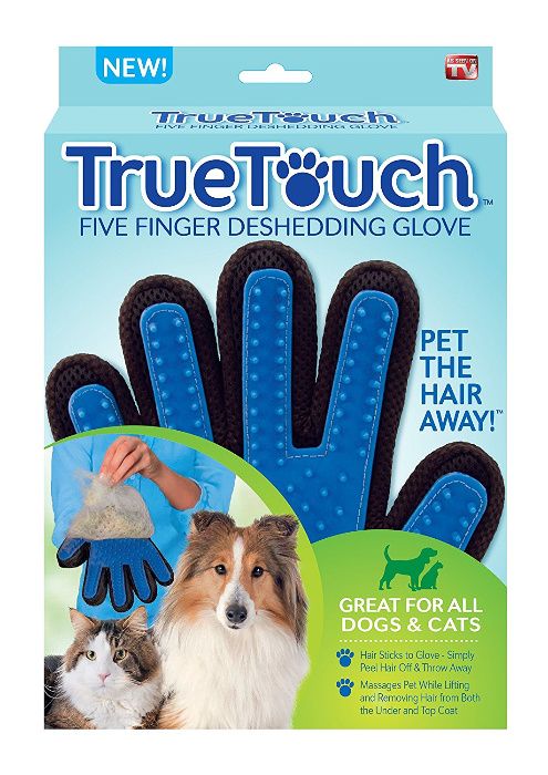 True Touch Масажираща ръкавица-махане на косми от домашни любимци