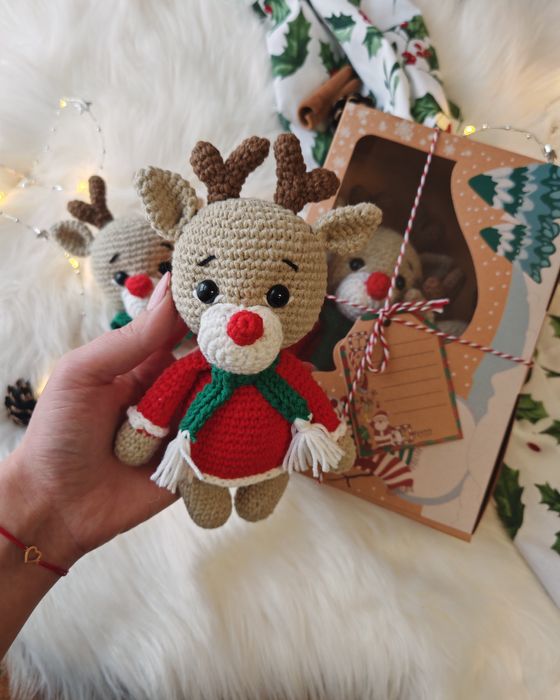 Set jucării croșetate cadou Crăciun