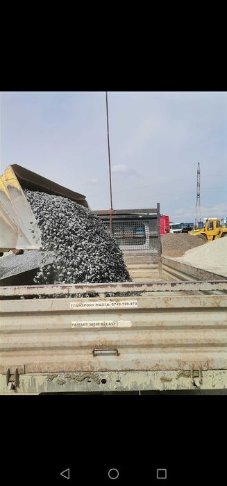 Nisip sort piatra concasata moloz compost Pamant negru pământ nisipos