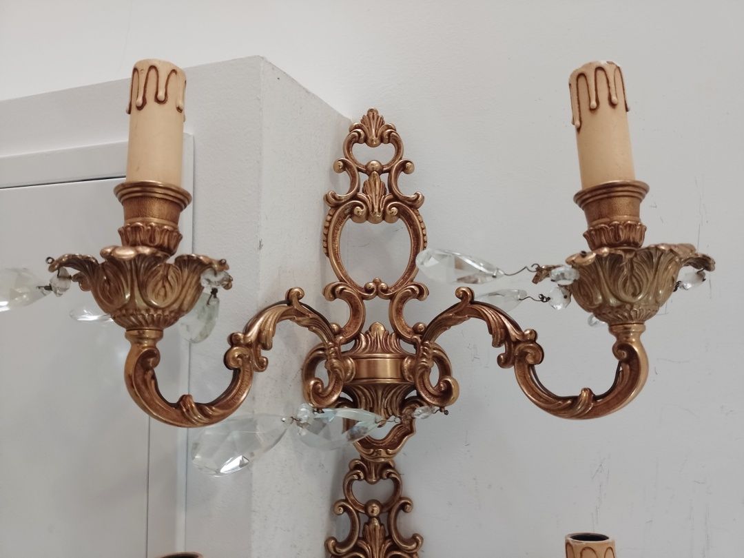 Elegant set de aplice dimensiuni mari din bronz masiv in stilul france