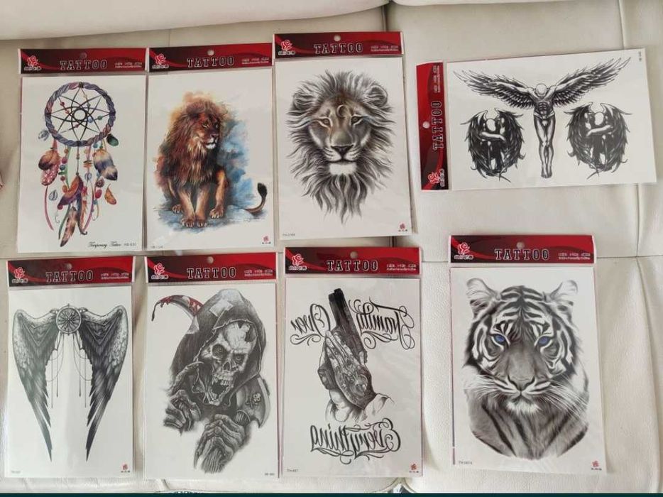 Tatuaje temporare preț pe set 2 buc tatuaje aplicate rapidă cu apa