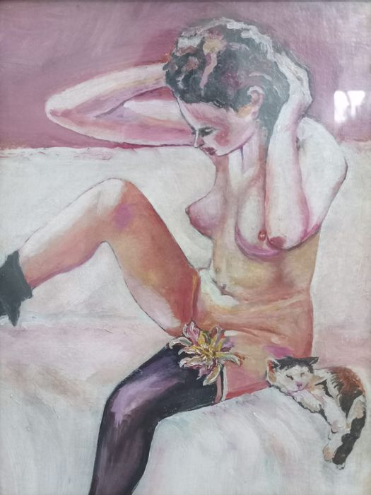 Vând pictura tema nud