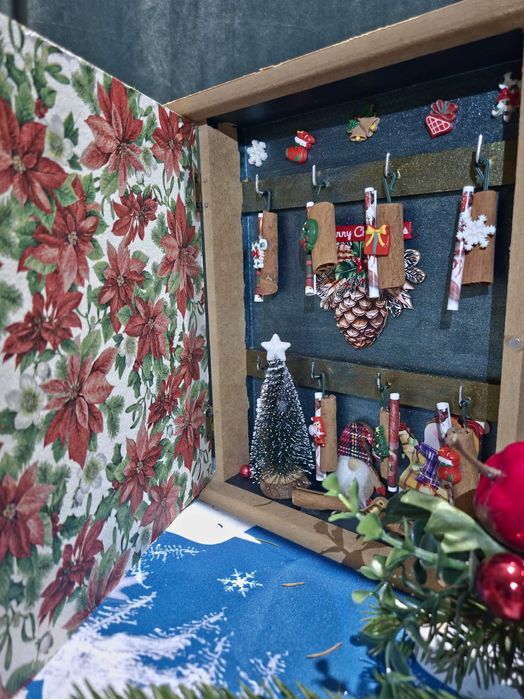 Ръчно изработени коледни къщички с късмети