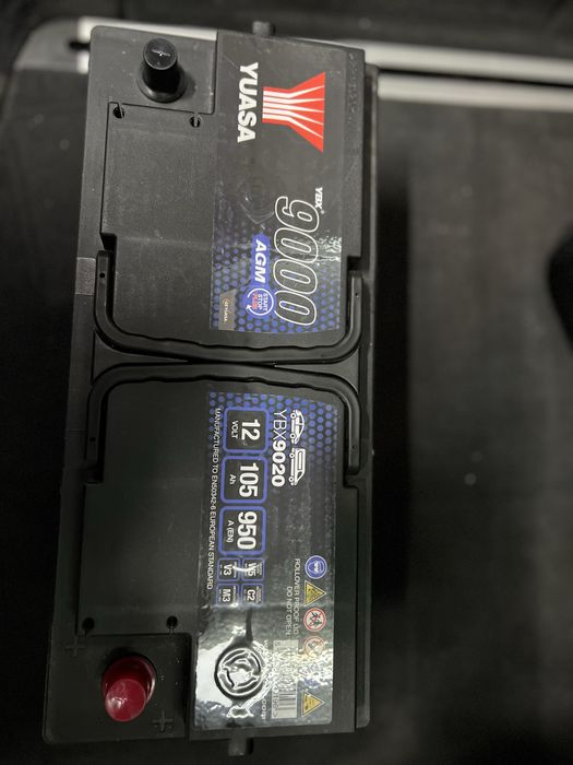 ЧИСТО НОВ Акумулатор YUASA 12V 105ah AGM