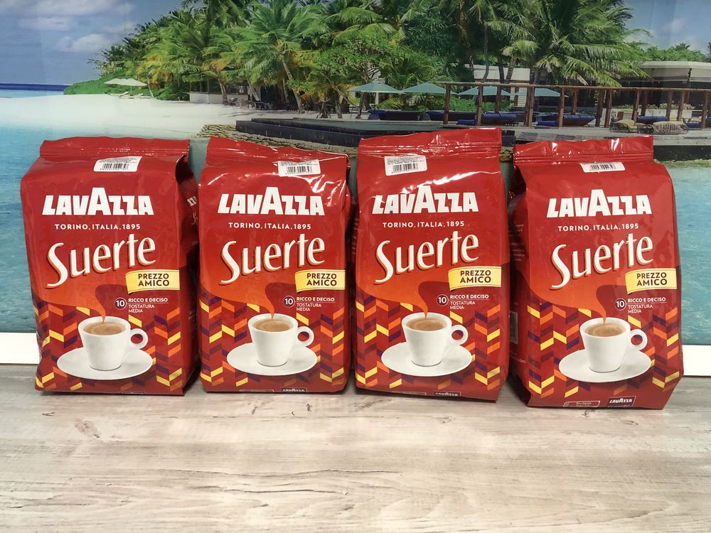 Cafea boabe LAVAZZA Suerte, 1 kg (transport gratuit)