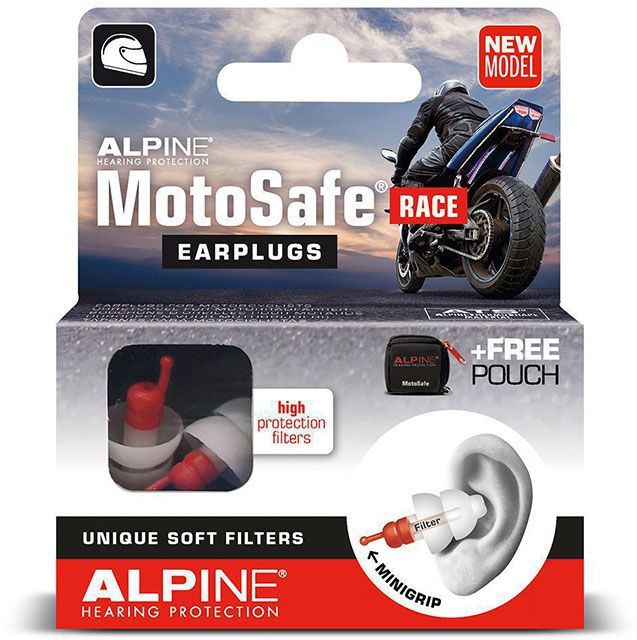 Alpine тапи за уши motosafe race мото тапи шум мотор