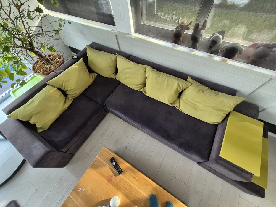 Canapea tip coltar, extensibila, 4 locuri