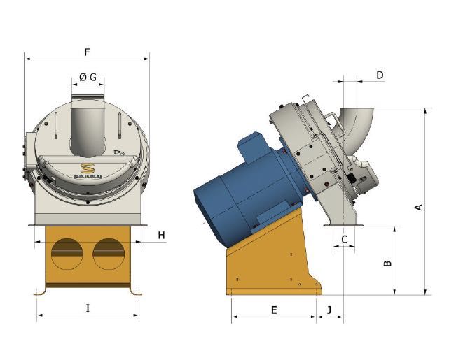 Moara pe discuri pt cereale 5to/ora, sistem rapid schimbare granulație