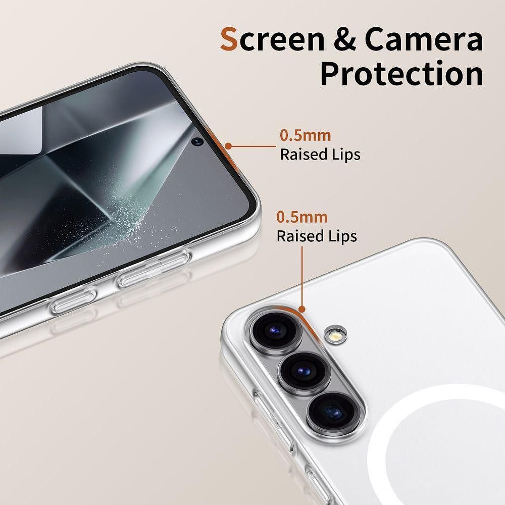 Кейс tech protect magslim magsafe за samsung galaxy s25 matte/ice