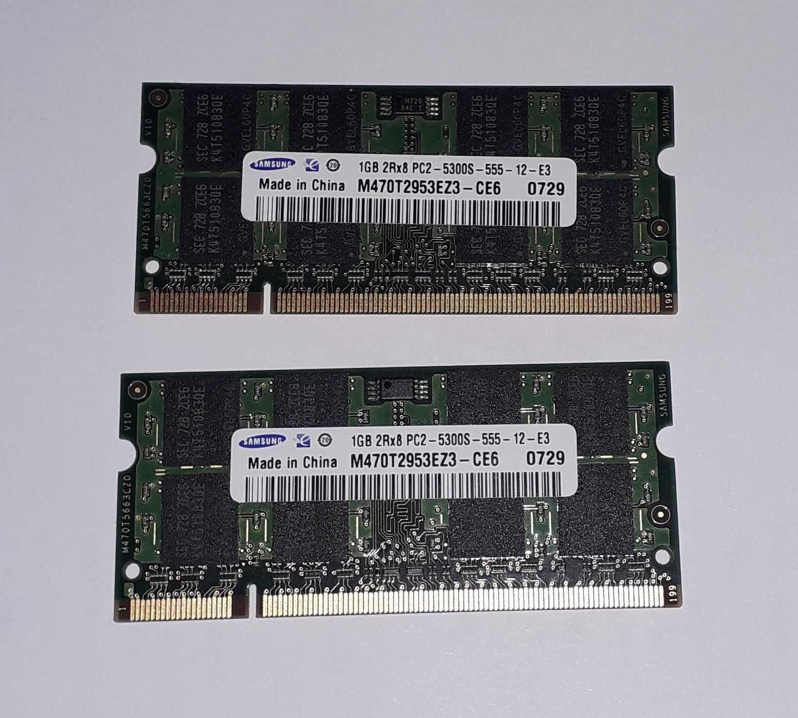 RAM памет за лаптоп 2 по 1GB