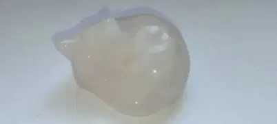 Котик из натурального камня РОЗОВЫЙ КВАРЦ, изящная работа