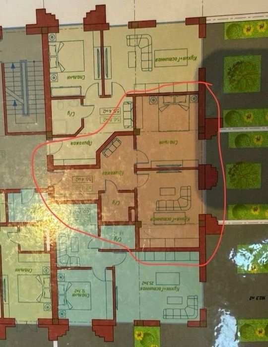 Квартира Ж/К Сапфир Терраса 2/6/16 56,2 кв.м