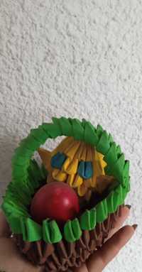 Ръчна изработка. Великденска 3D оригамна декорация за вашите яйца.