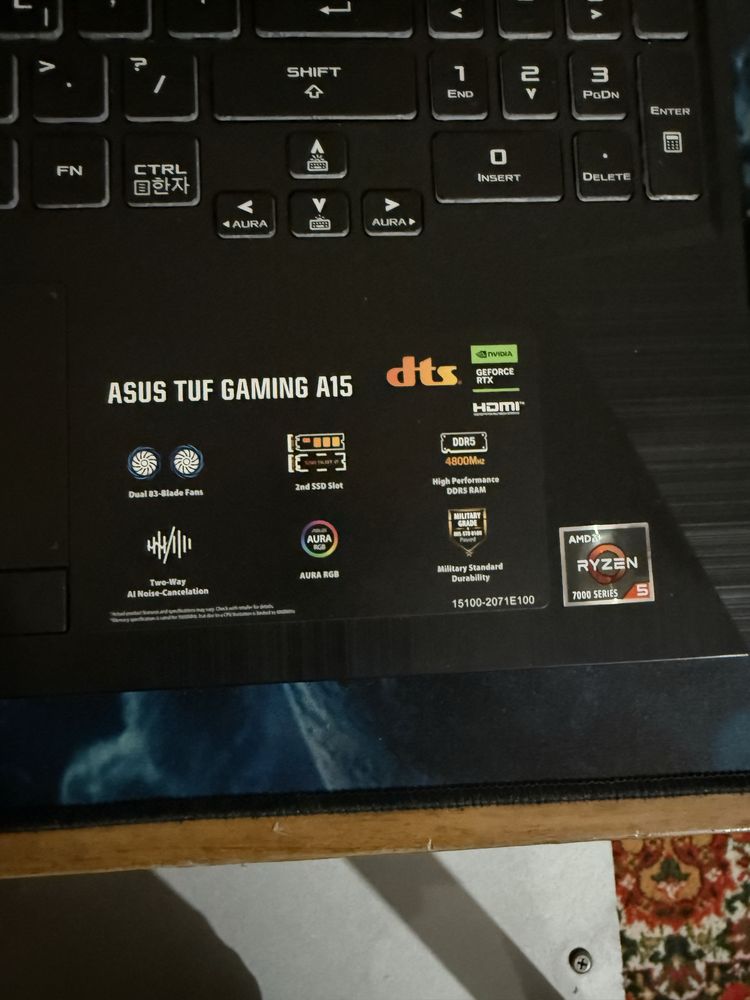 Asus Tuf Gaming a15