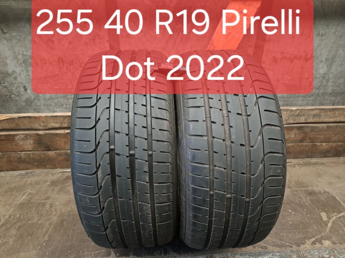 2 anvelope 255/40 R19 Pirelli cu profil 6.3 mm