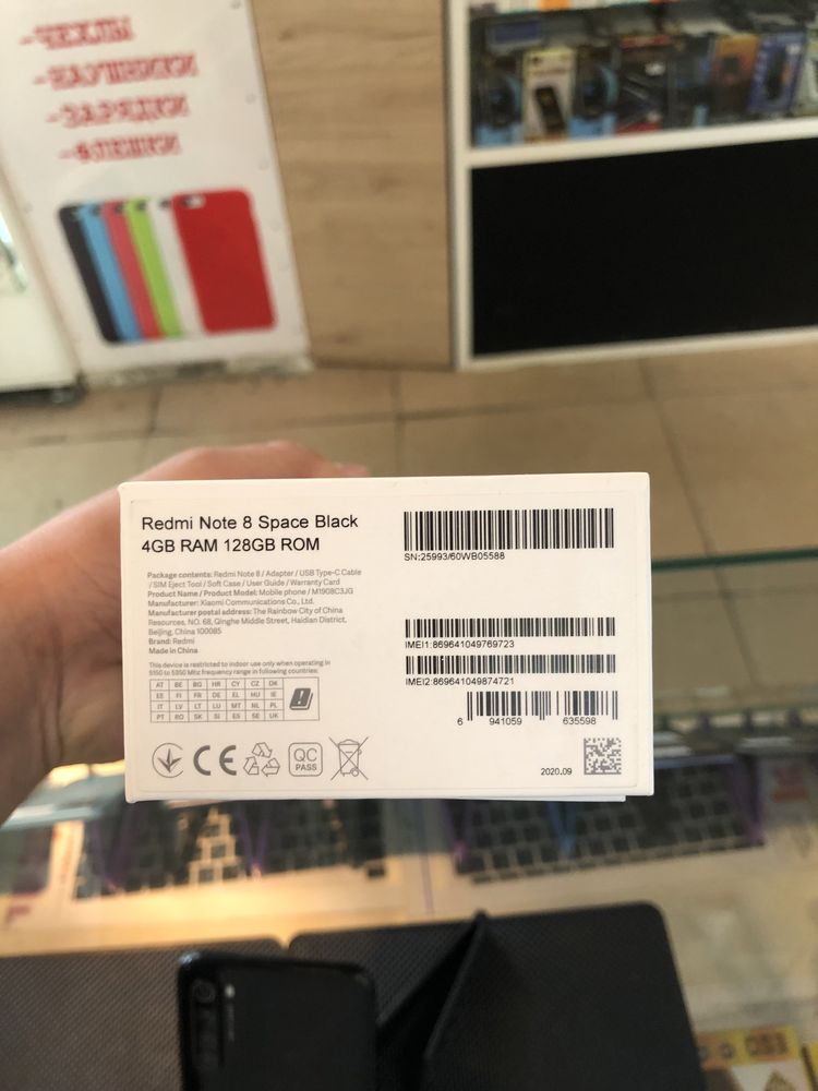 Redmi not 8 в идиальном состояний 128гб с документами