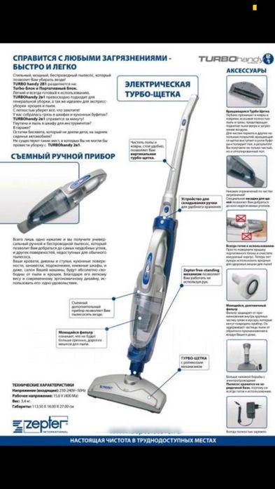 Пылесос Zepter НОВЫЙ в упаковке