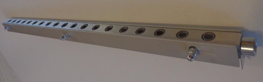 Sablon template mobilier PAL 18mm L=50cm pentru dibluri de lemn de 8mm