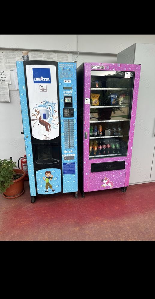 Se vand 2 aparate vending de cafea si bauturi reci