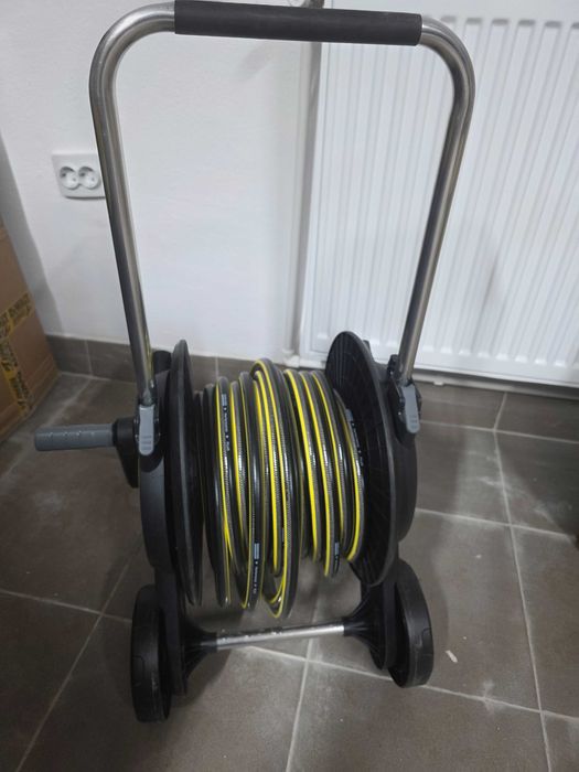Carucior pentru furtun de gradina, Karcher cu roti de transport