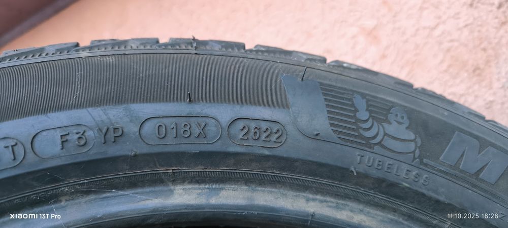 2 anvelope Michelin  Alpine 225/45/R19