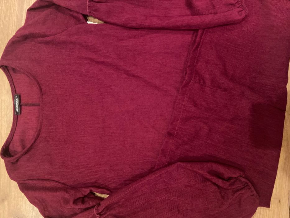 Rochie fete L, catifea raiata vișiniu