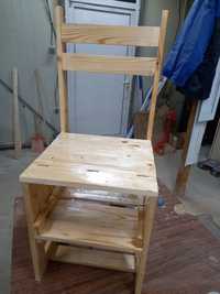 Стол-стълба от дърво.  2в1