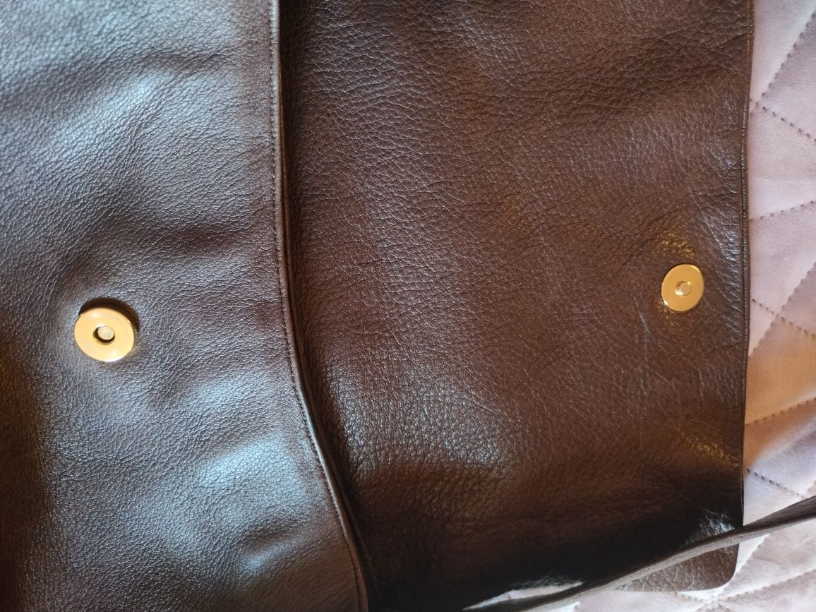 Оригинална VALENTINO Garavani, Les Sacs, кафява, естествена кожа