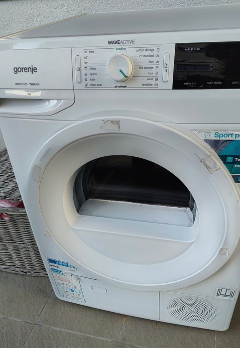 Uscator de rufe gorenje 7kg pompa de caldura A++