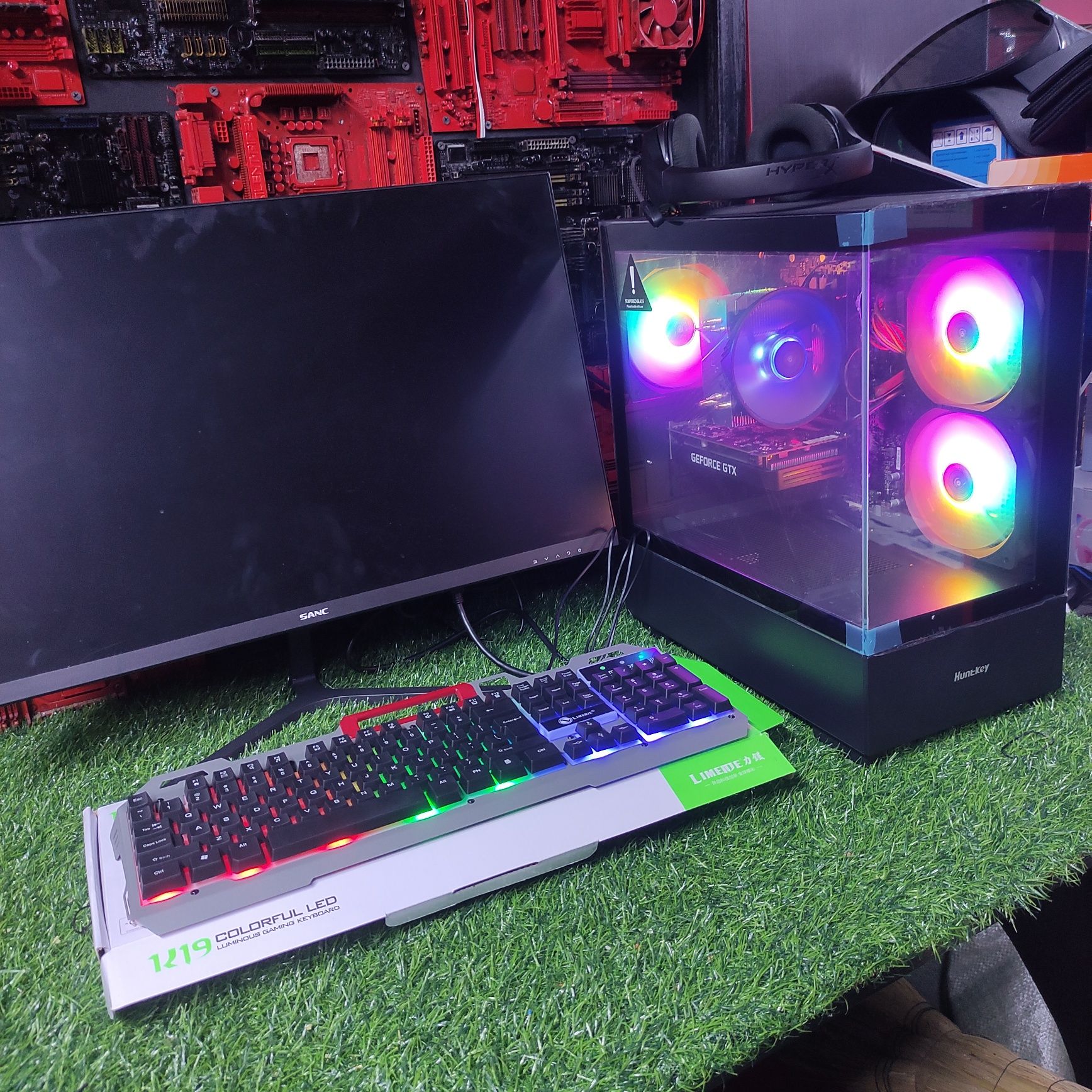 Игровой компьютер в сборе i3 10100/gtx 1650