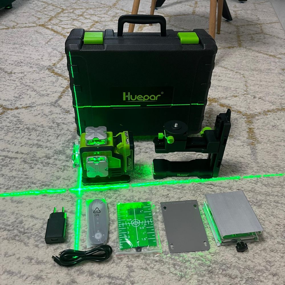 Nivela Laser Huepar P04CG 4D cu 16 Linii NOU
