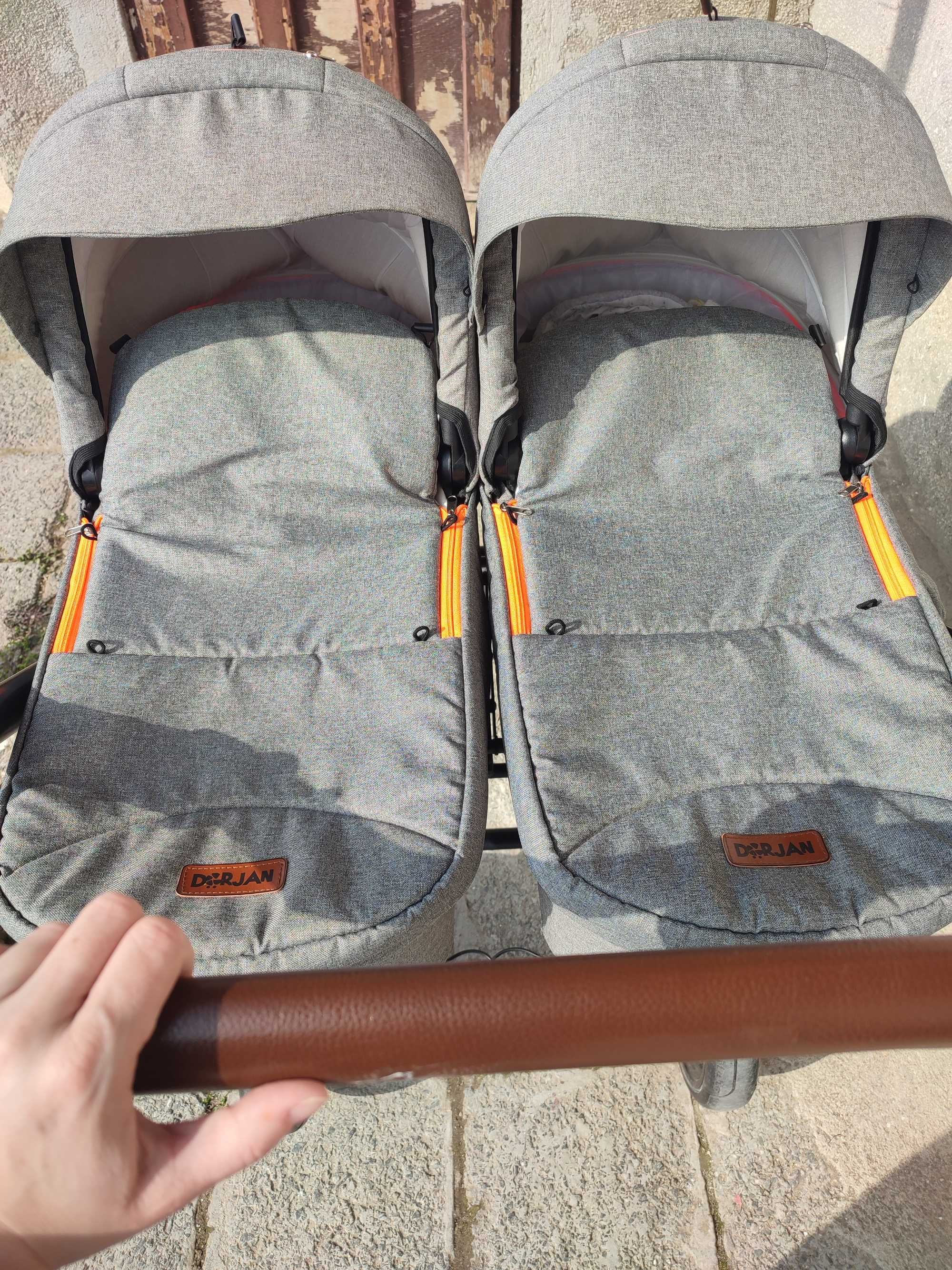 Бебешка количка за близнаци Quick Twin 3в1 Dorjan