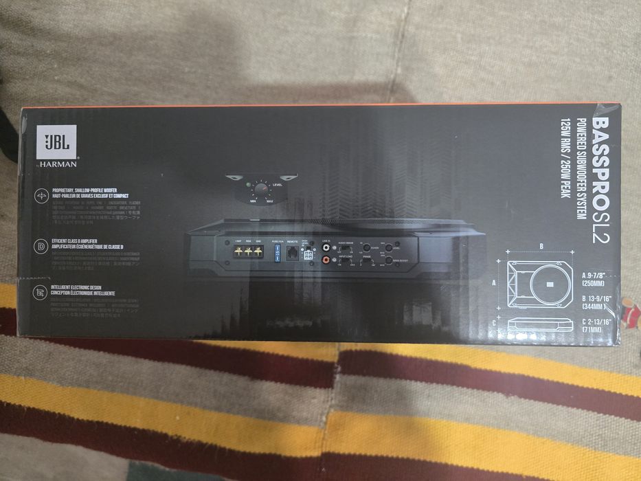 Subwoofer JBL Basspro SL2, auto sub scaun masina