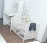 patut bebe ikea + 2 saltele si protectie laterala