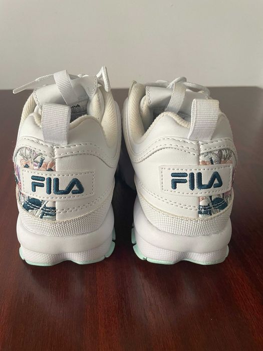 Adidași FIla Disruptor Flower WMN White/Blue Glass, mărimea 38