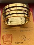Brățară Cartier LOVE 17 Gold 750 Diamond