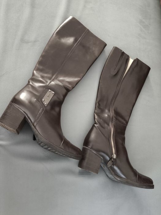 Сапоги, длинные, коричневые, baldini