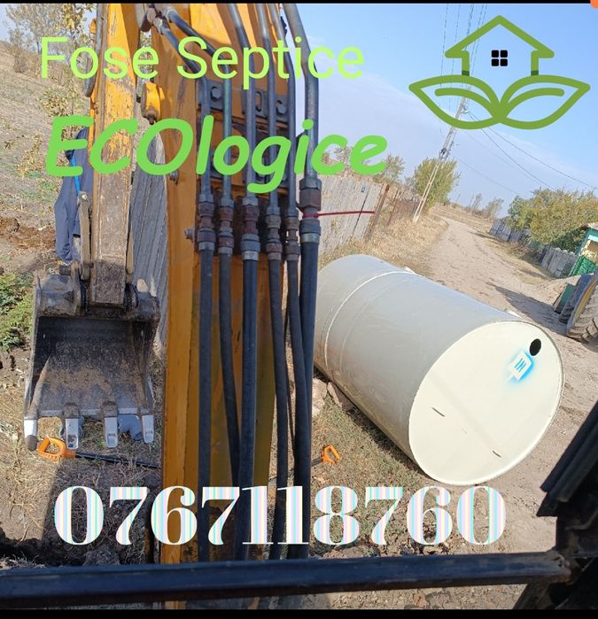 Fose Septice,montaj si întreținere,Miniexcavator,Nisip,Pietris